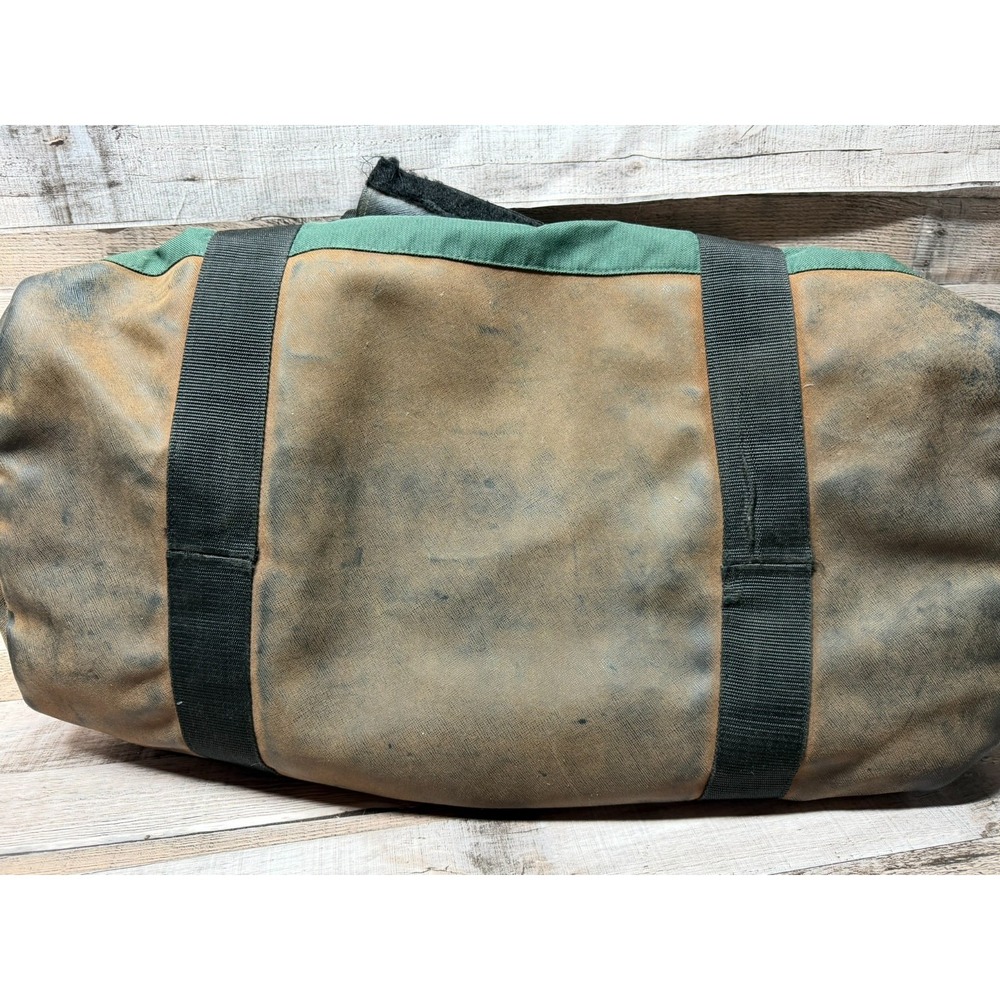 Vintage Duckhead 1865 Canvas Duffle Bag Brown Green - Picture 8 of 13